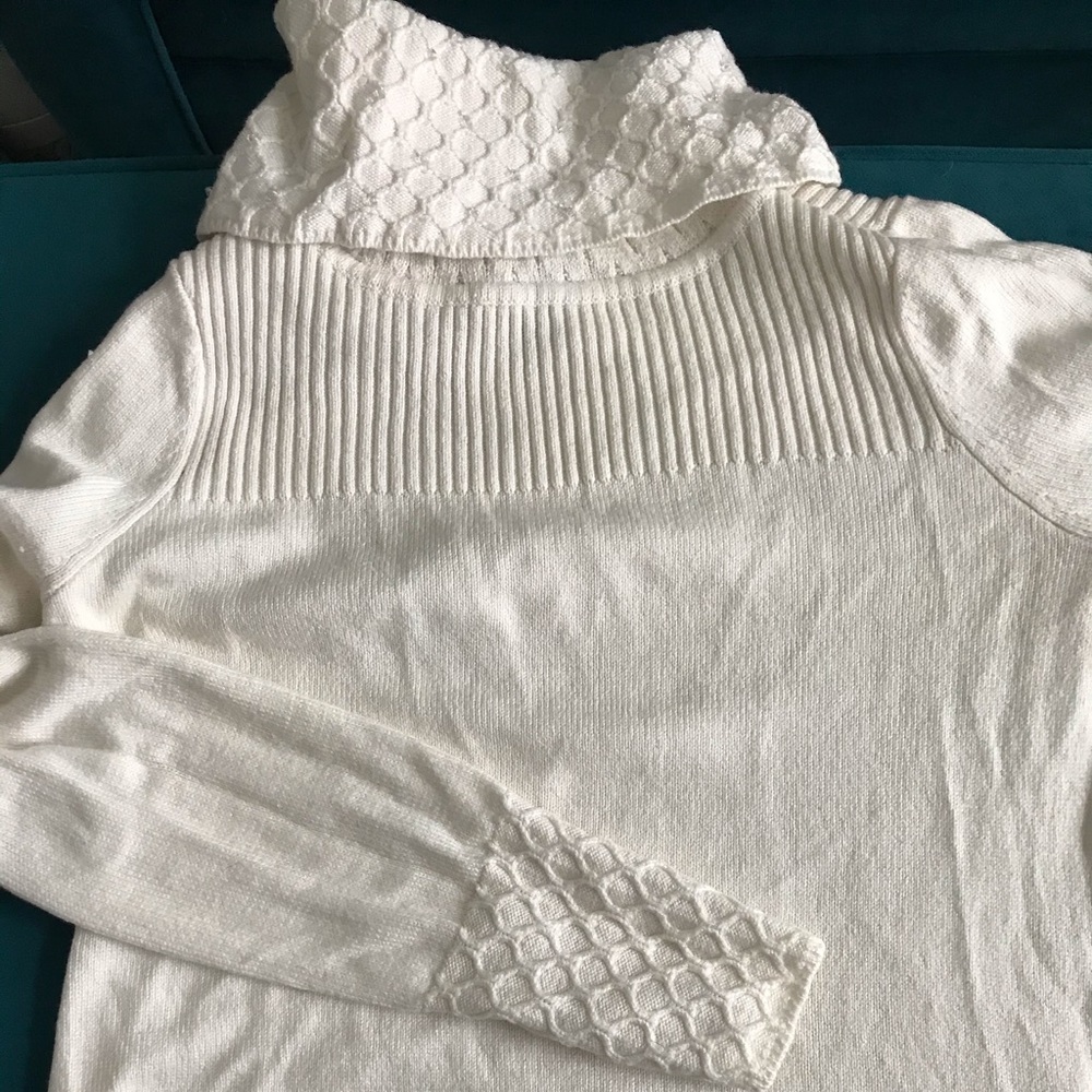 WHBM Tunic Sweater with Beadwork
